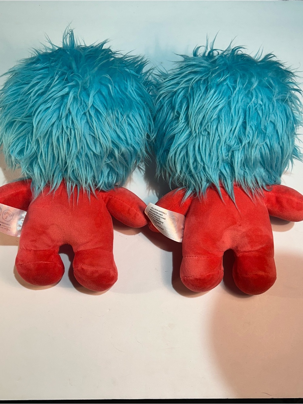 Universal Studios Dr Seuss Cat In The Hat Thing 1 and Thing 2 Stuffed Plush Toys - Picture 3 of 8